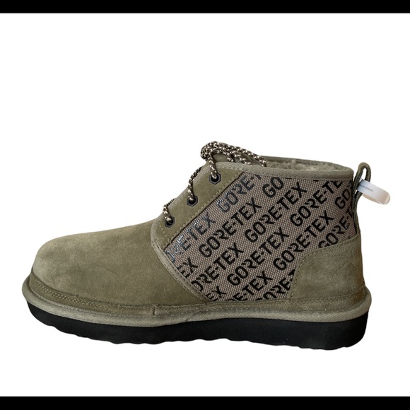 UGG Chukka Neumel GORE-TEX Waterproof Suede Men’s Boot Green Olive Size 8 - Picture 3 of 9